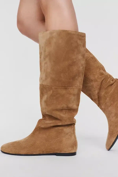 Vagabond Shoemakers Aleya Suede Tall Scrunch Boots In Brown