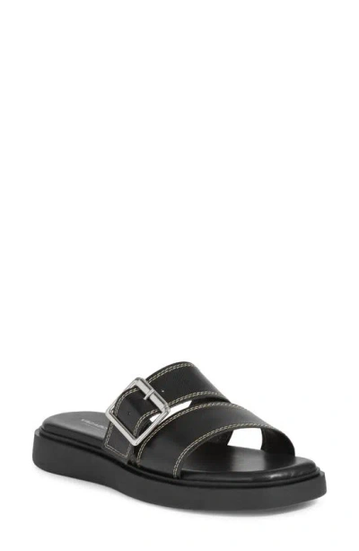 Vagabond Shoemakers Connie Slide Sandal In Black/white