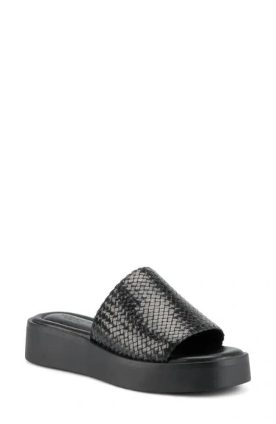 Vagabond Shoemakers Danya Platform Wedge Slide Sandal In Black
