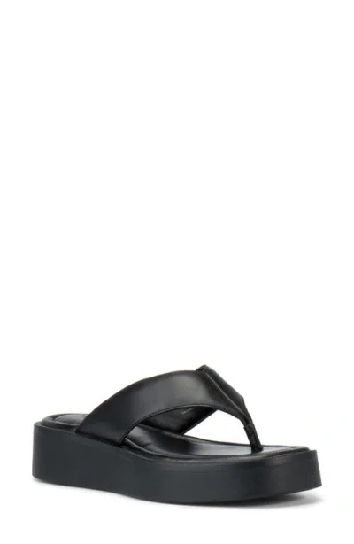 Vagabond Shoemakers Danya Wedge Flip Flop In Black