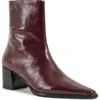 Vagabond Shoemakers Women's Giselle Pointed Toe Block Heel Ankle Boots In Cherry