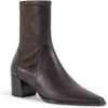 Vagabond Shoemakers Giselle Pointed Toe Bootie In Chocolate