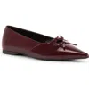 Vagabond Shoemakers Hermine Pointed Toe Flat In Cherry