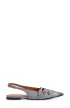 Vagabond Shoemakers Hermine Pointed Toe Slingback Flat In Dusty Blue