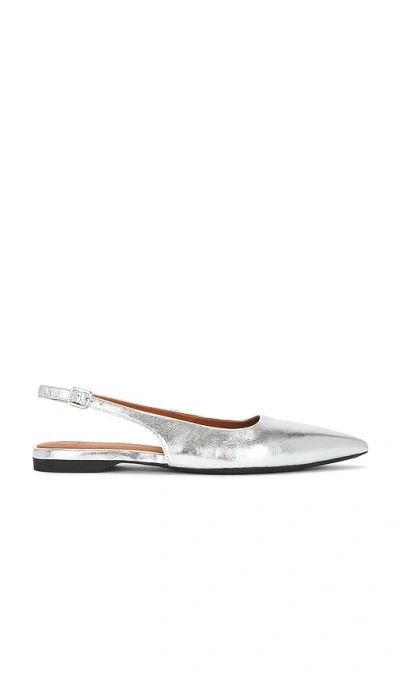 Vagabond Shoemakers Hermine Sling Back In Silver