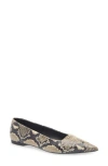 Vagabond Shoemakers Hermine Snakeskin Print Leather Flat In Multi