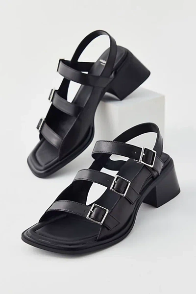Vagabond Shoemakers Ines Buckle Strap Sandal In Black, Women's At Urban Outfitters