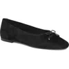 Vagabond Shoemakers Jolin Ballet Flat In Black Suede