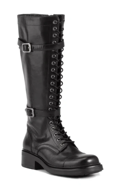 Vagabond Shoemakers Karlie Lace-up Cap Toe Boot In Black
