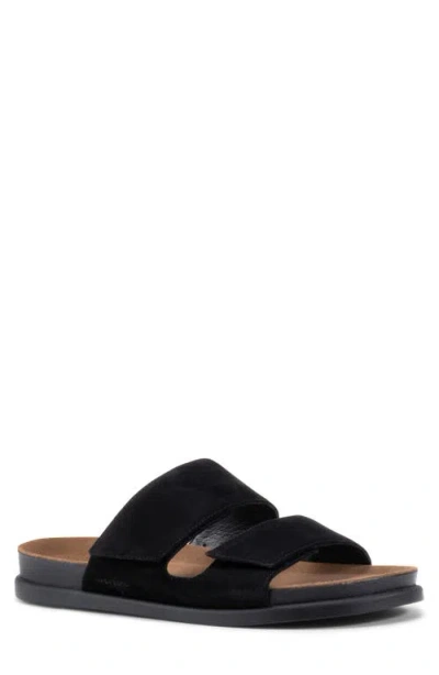 Vagabond Shoemakers Kevin Leather Strap Slide Sandal In Black