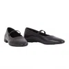 Vagabond Shoemakers Leather Ballet Flat In Black In Black
