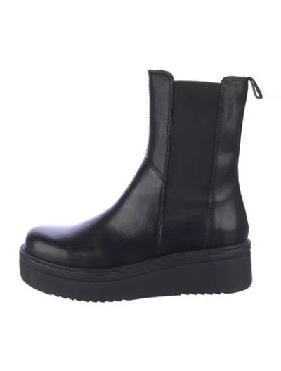 Pre-owned Vagabond Shoemakers Leather Chelsea Boots In Black