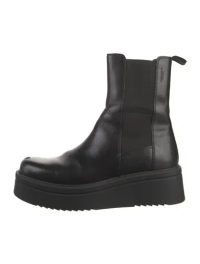 Pre-owned Vagabond Shoemakers Leather Chelsea Boots In Black