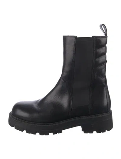 Pre-owned Vagabond Shoemakers Leather Chelsea Boots In Black