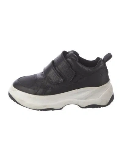 Pre-owned Vagabond Shoemakers Leather Chunky Sneakers In Black
