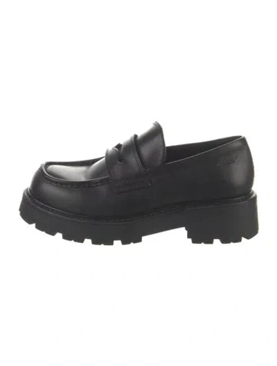 Pre-owned Vagabond Shoemakers Leather Loafers In Black