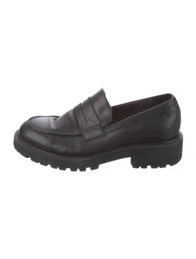 Pre-owned Vagabond Shoemakers Leather Loafers In Black
