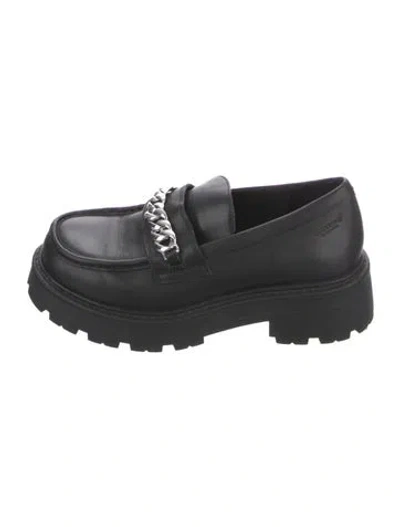 Pre-owned Vagabond Shoemakers Leather Loafers In Black