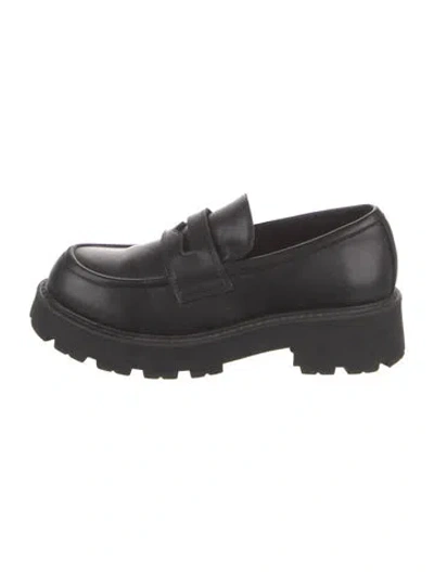 Pre-owned Vagabond Shoemakers Leather Loafers In Black