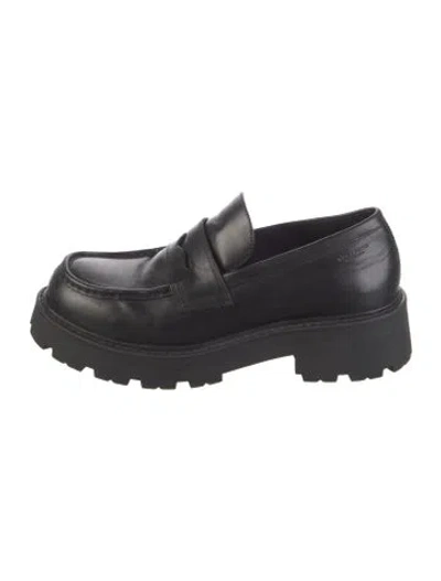 Pre-owned Vagabond Shoemakers Leather Loafers In Black