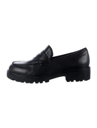 Pre-owned Vagabond Shoemakers Leather Loafers In Black