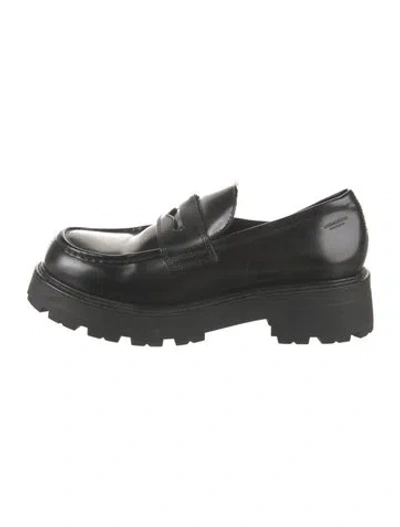 Pre-owned Vagabond Shoemakers Leather Loafers In Black