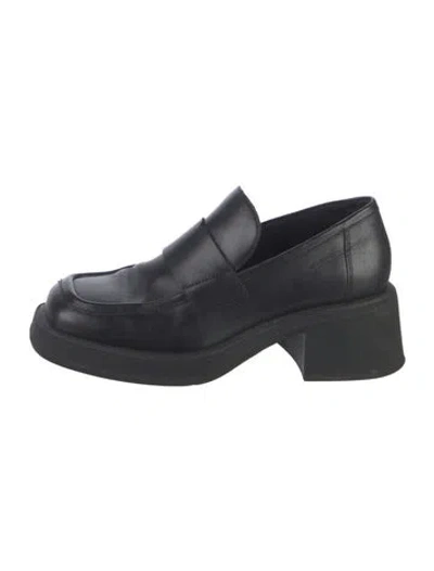 Pre-owned Vagabond Shoemakers Leather Loafers In Black