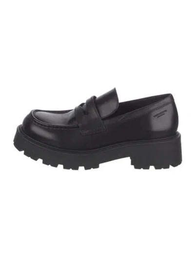 Pre-owned Vagabond Shoemakers Leather Loafers In Black