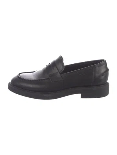 Pre-owned Vagabond Shoemakers Leather Loafers In Black