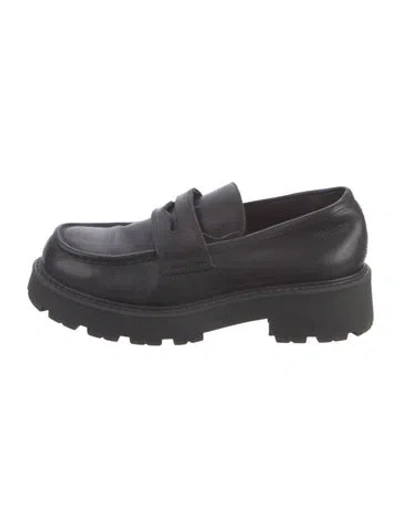 Pre-owned Vagabond Shoemakers Leather Loafers In Black