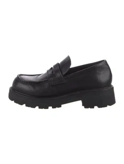 Pre-owned Vagabond Shoemakers Leather Loafers In Black