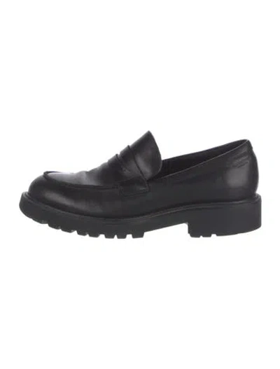 Pre-owned Vagabond Shoemakers Leather Loafers In Black