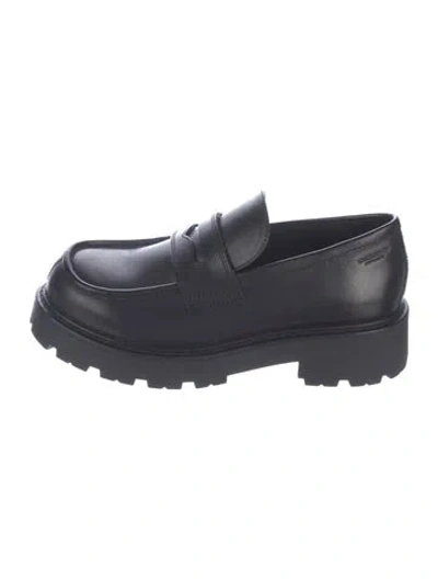 Pre-owned Vagabond Shoemakers Leather Loafers In Black