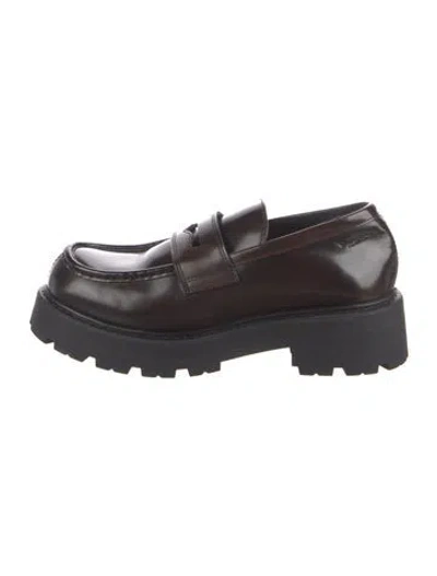 Pre-owned Vagabond Shoemakers Leather Loafers In Brown