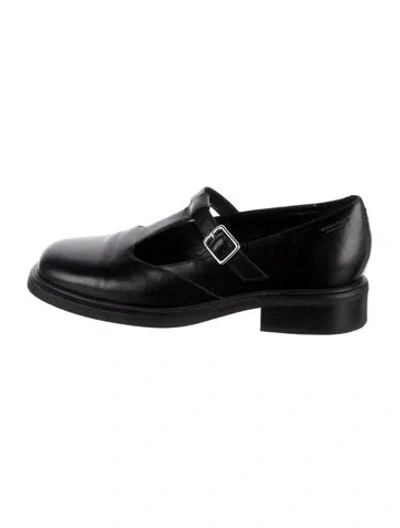Pre-owned Vagabond Shoemakers Leather Mary Jane Flats In Black