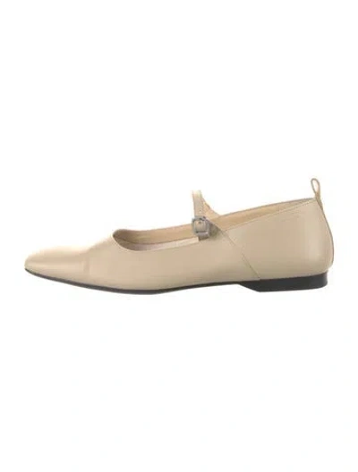 Pre-owned Vagabond Shoemakers Leather Mary Jane Flats In Neutral