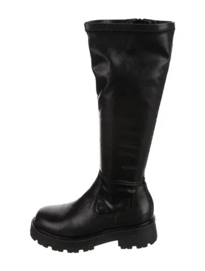 Pre-owned Vagabond Shoemakers Leather Rain Boots In Black