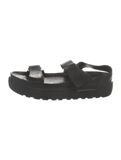 Pre-owned Vagabond Shoemakers Leather Sandals In Black