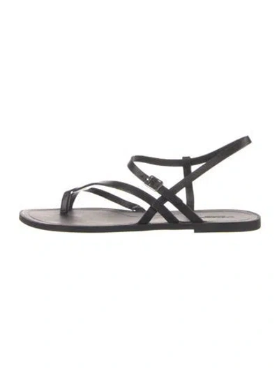 Pre-owned Vagabond Shoemakers Leather Sandals In Black