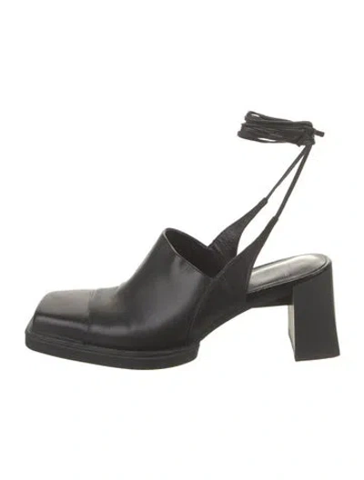 Pre-owned Vagabond Shoemakers Leather Slingback Pumps In Black