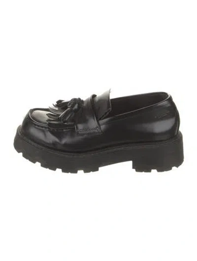 Pre-owned Vagabond Shoemakers Leather Tassel Accents Loafers In Black