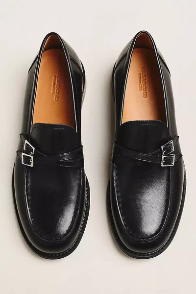 Vagabond Shoemakers Linn Double-buckle Loafers In Black