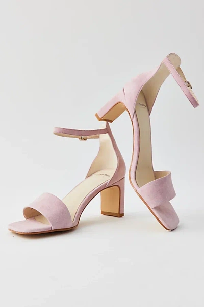 Vagabond Shoemakers Luisa Heeled Sandal In Dusty Pink Suede, Women's At Urban Outfitters In White