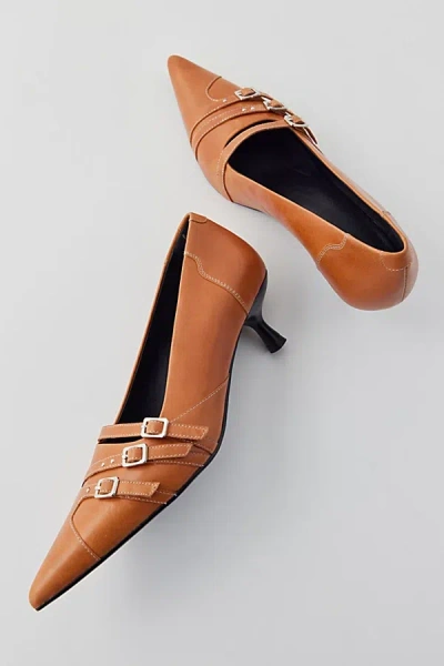 Vagabond Shoemakers Lykke Kitten Heel In Saddle, Women's At Urban Outfitters