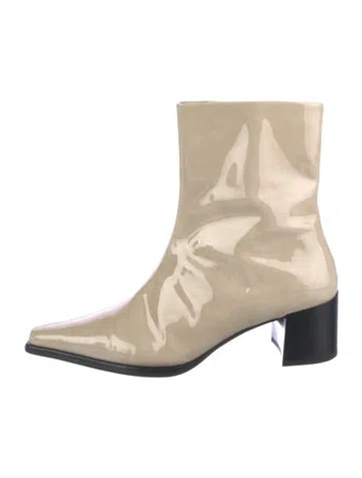Pre-owned Vagabond Shoemakers Patent Leather Boots In Neutral