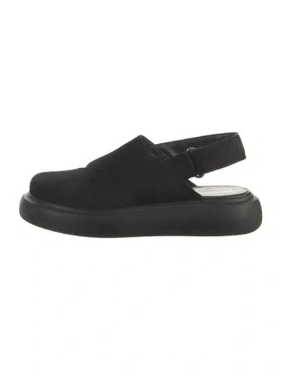 Pre-owned Vagabond Shoemakers Suede Slingback Flats In Black
