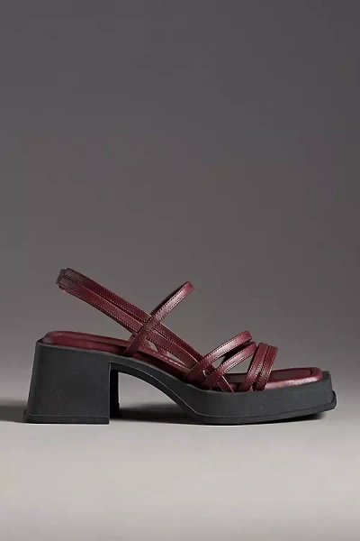 Vagabond Shoemakers Vagabond Hennie Platform Heels In Cherry