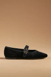 Vagabond Shoemakers Vagabond John Velvet Mary Jane Flats In Black