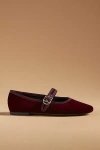 Vagabond Shoemakers Jolin Cherry Velvet Mary Jane Flats In Purple
