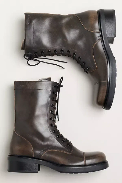 Vagabond Shoemakers Vagabond Karlie Lace-up Boots In Animal Print